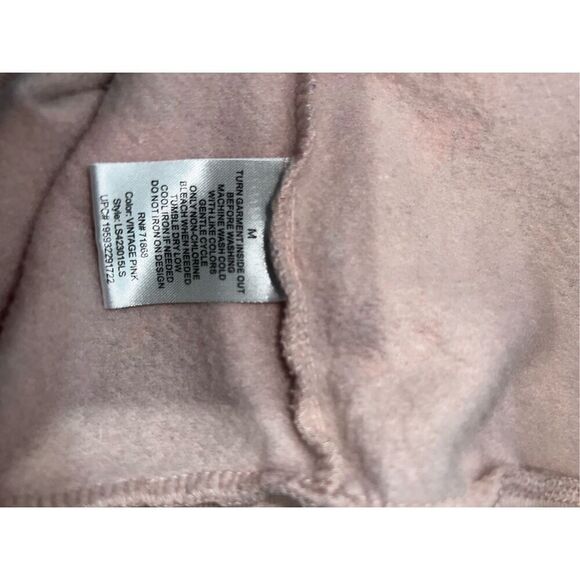 Disney Pink Crewneck Sweatshirt 100 Anniversary Size M Characters Knit All Over - Picture 6 of 6